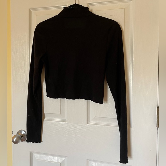 Aerie Cropped Mock Neck Top - Picture 5 of 10